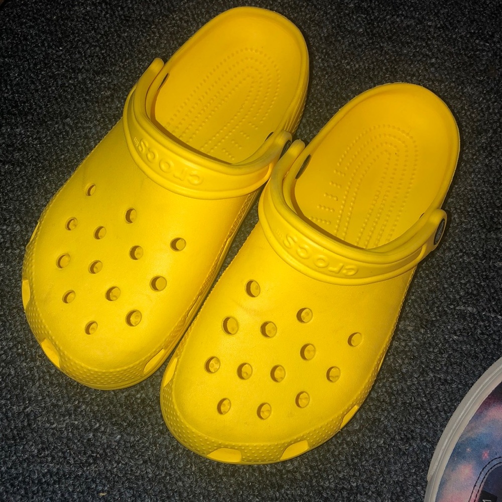 Yellow crocs